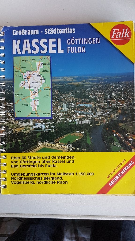 Falk stadsplattegrond Kassel, gebruikt, Ophalen of Verzenden, 1800 tot 2000, Landkaart