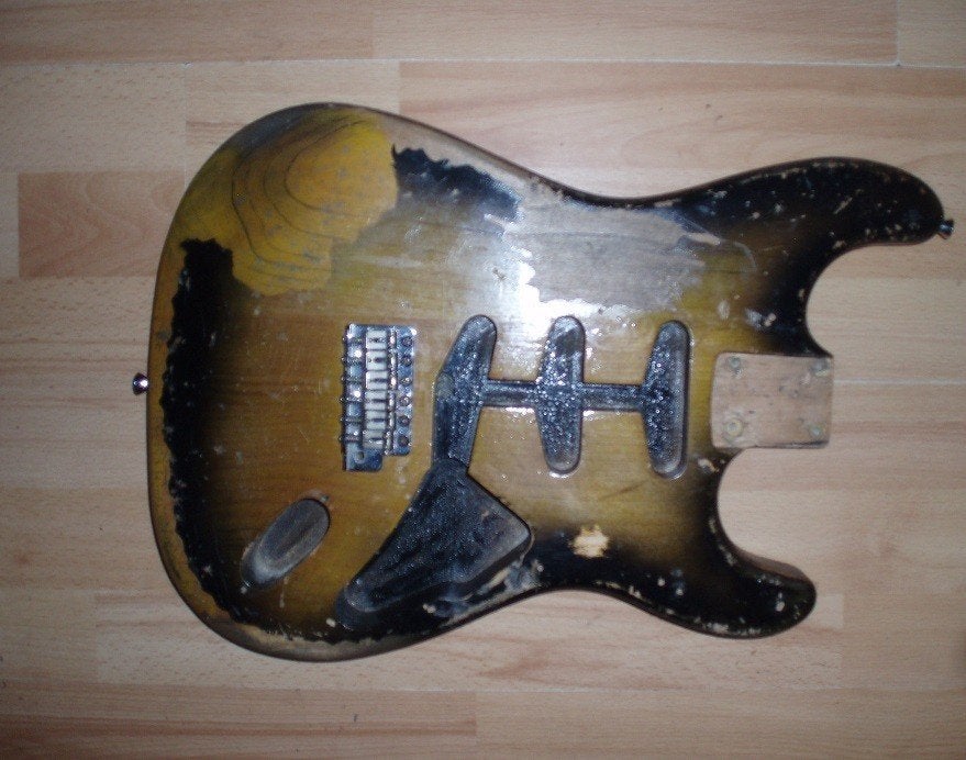 Te ruil mooie relic Stratocaster body, Ophalen of Verzenden, Gebruikt, Elektrische gitaar