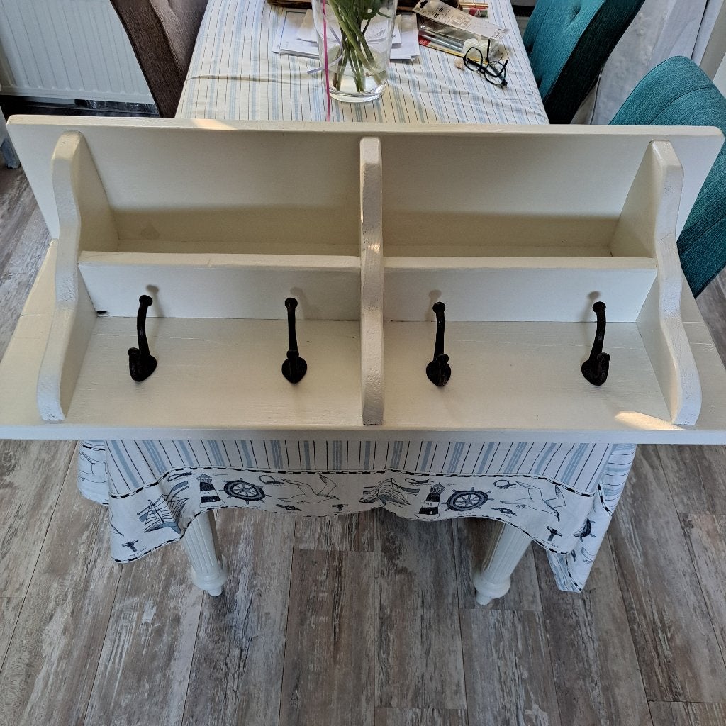 Brocante / landelijke steigerhouten kapstok/regaal., Ophalen