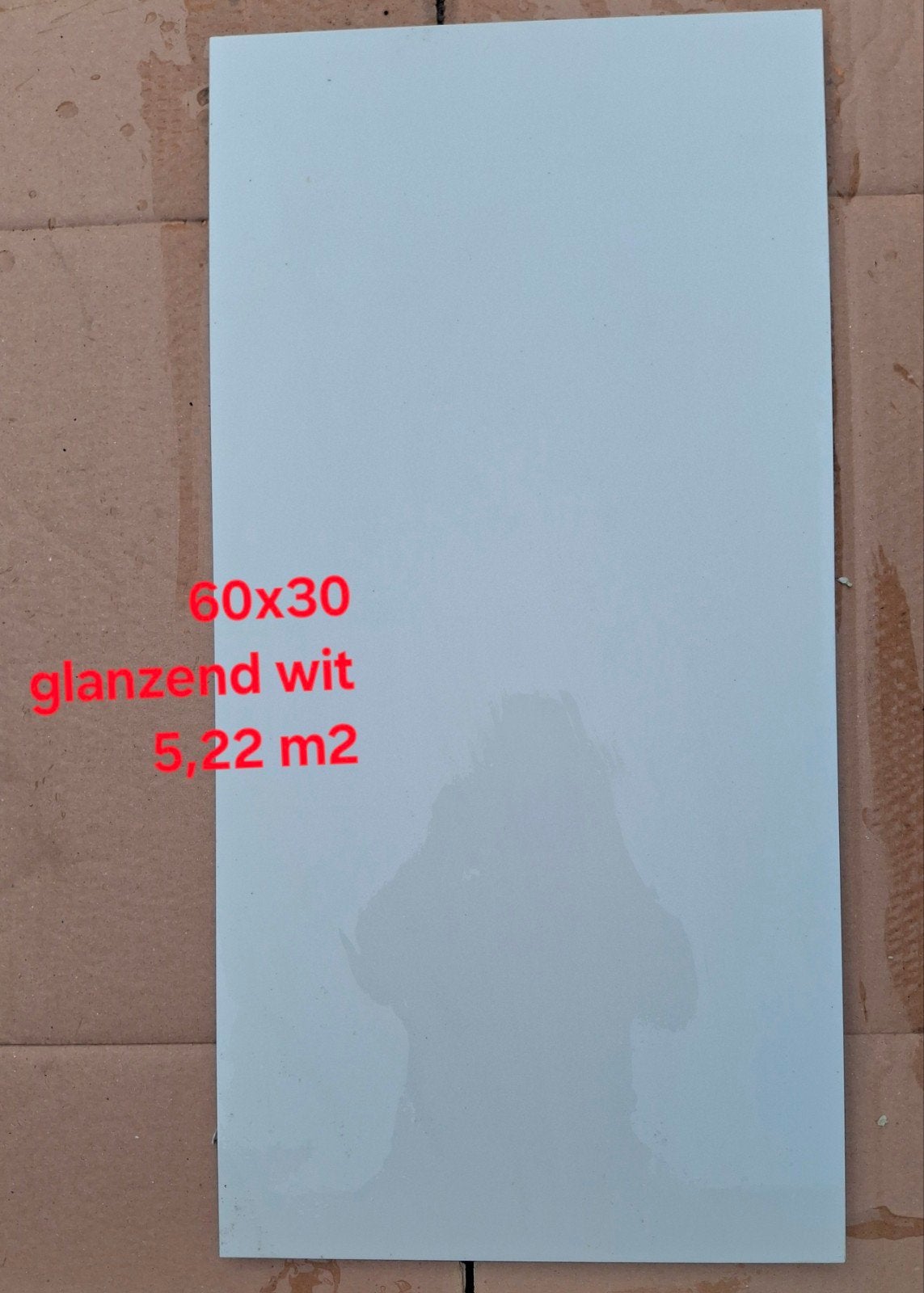 29 glanzend witte tegels 60x30 cm (5,22 m2) - Procasa, Ophalen