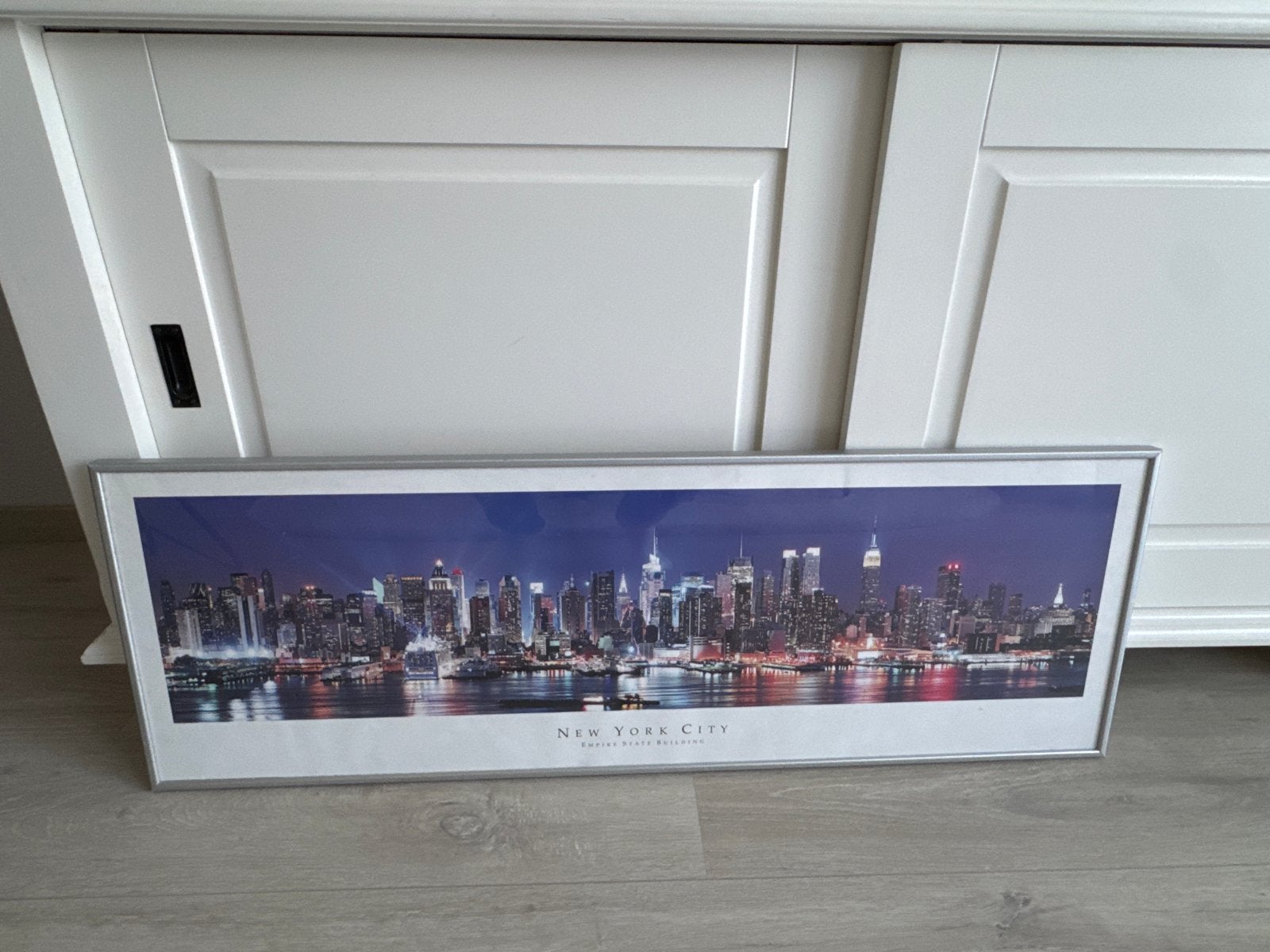 New York City Skyline Panorama - Ingelijste Print, Ophalen, 75 tot 100 cm, 5 – 50, Print