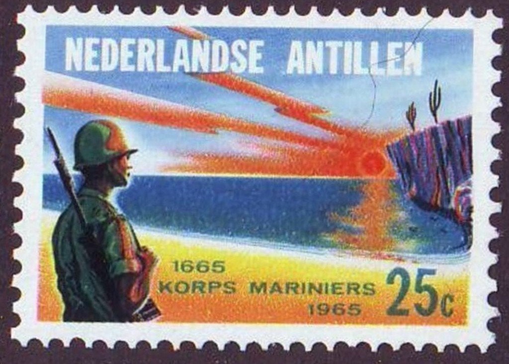 Nederlandse Antillen 1965 - nvph 368 - Korps Mariniers, Postzegels en Munten, Ophalen of Verzenden
