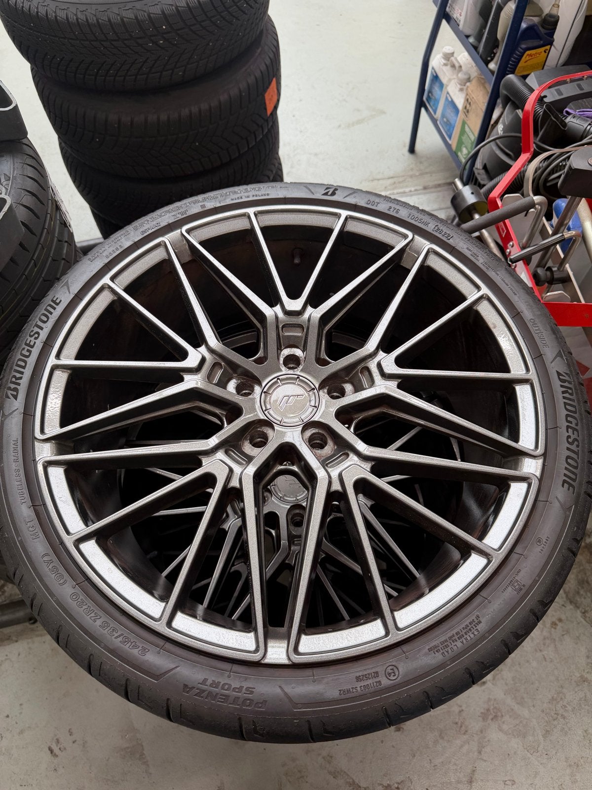 Japan racing jr38 velgen met band, Auto-onderdelen, Ophalen, Banden en Velgen, Personenwagen, 20 inch