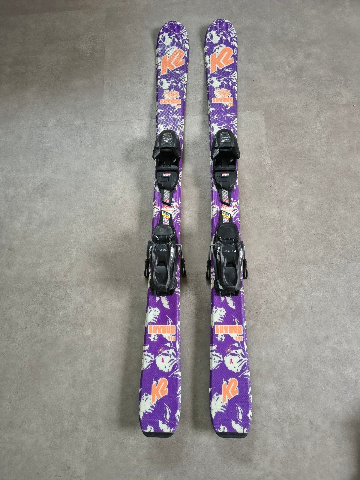 K2 ski's 112 cm en skischoenen maat 33-34, Overige merken, Gebruikt, 100 tot 140 cm, Ophalen of Verzenden