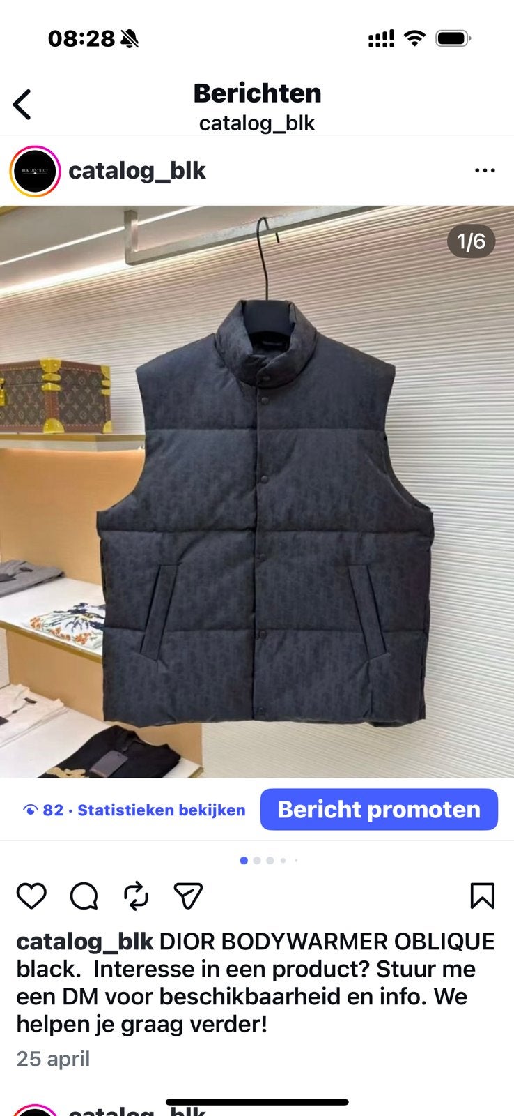 Limited edition super dior bodywarmer jacket, Kleding | Heren, Ophalen of Verzenden, Zo goed als nieuw, Zwart