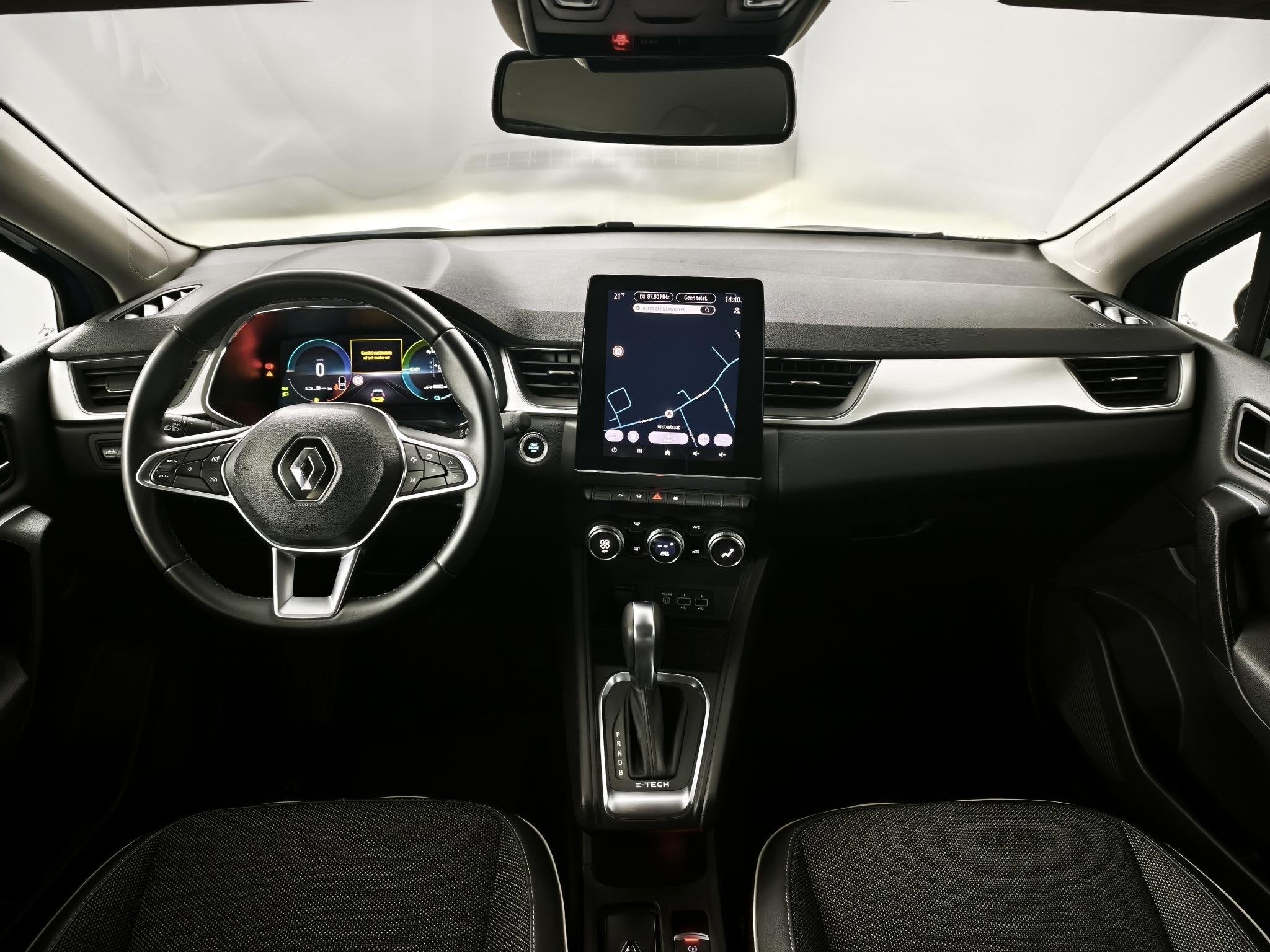 Renault Captur 1.6 E-Tech full hybrid 145 Techno | Navigatie, Parkeersensor, Gebruikt, Blauw, Leder en Stof