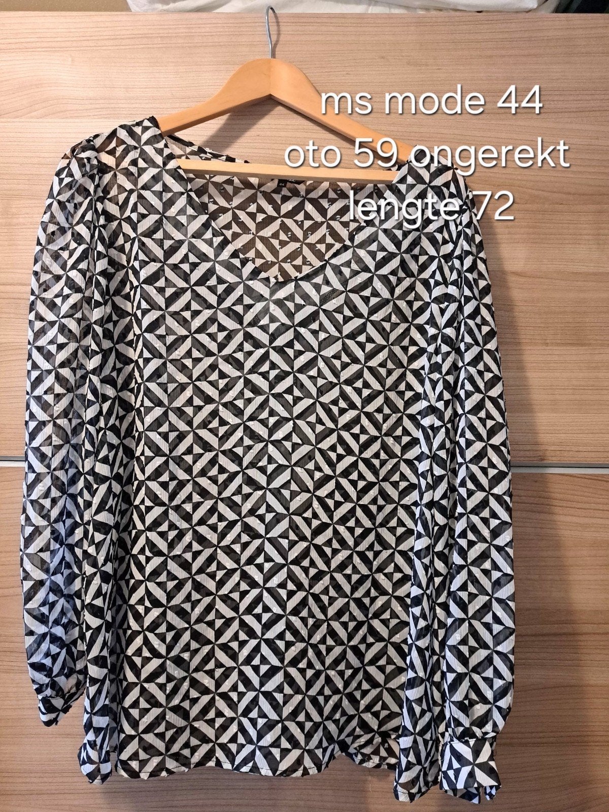 ms mode top maat 44, Maat 46/48 (XL) of groter, Ophalen of Verzenden, Lange mouw, MS Mode
