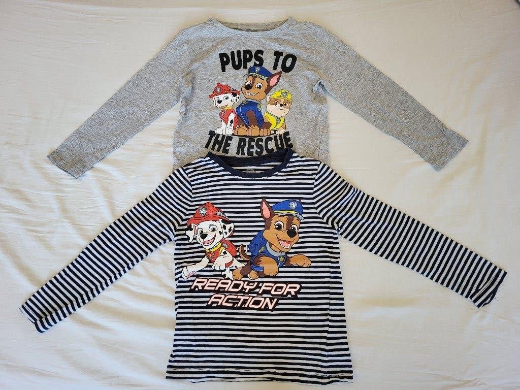 (Tweeling) longsleeves Paw Patrol €1,50 p.s. mt 116 z.g.a.n., Ophalen of Verzenden, Zo goed als nieuw, Jongen, Shirt of Longsleeve