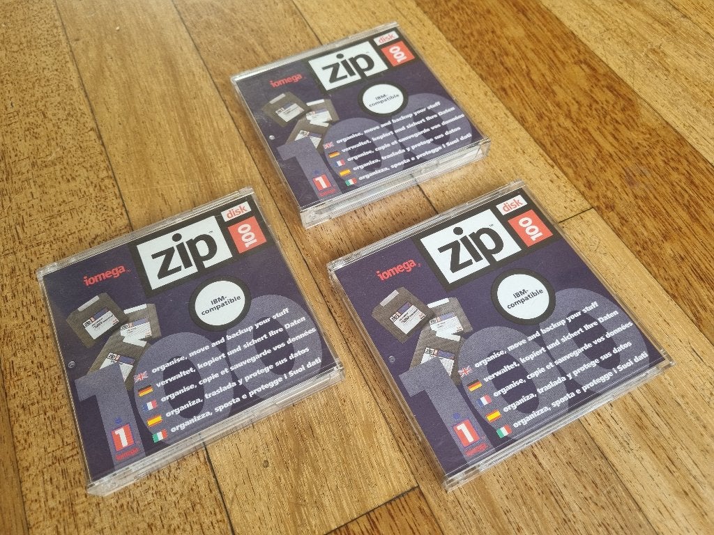 Originele Iomega ZIP disk 100MB, Computers en Software, Overige typen, Ophalen of Verzenden, Zo goed als nieuw, Herschrijfbaar