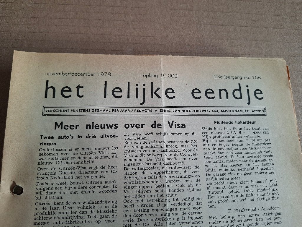 "Het Lelijke Eendje" meerdere jaargangen 2CV clubblad, Ophalen of Verzenden