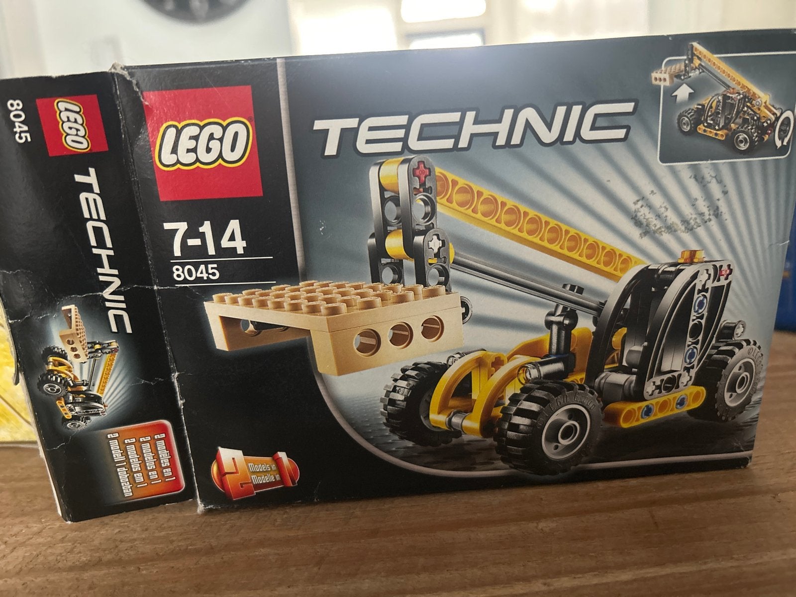 Lego Technic 8045 - Telescooplader (2-in-1 model), Ophalen of Verzenden, Gebruikt
