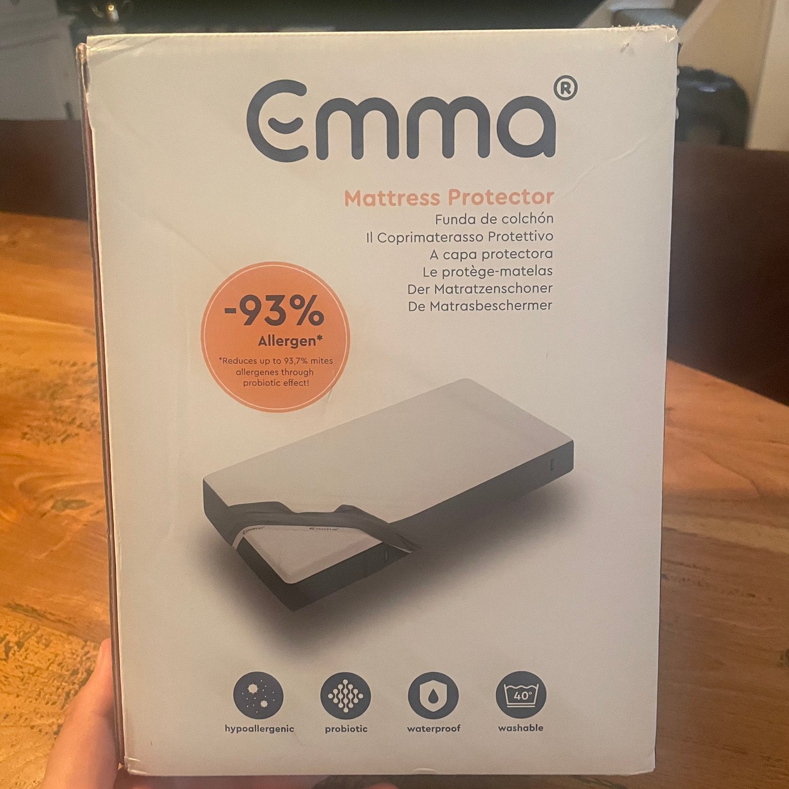 Emma matrasbeschermer, Ophalen, Wit, Overige typen, Nieuw