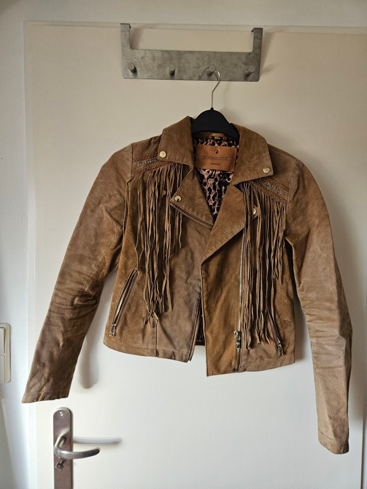 Goosecraft leren cowboy jas/jack, Maat 38/40 (M), Goosecraft, Bruin, Ophalen of Verzenden