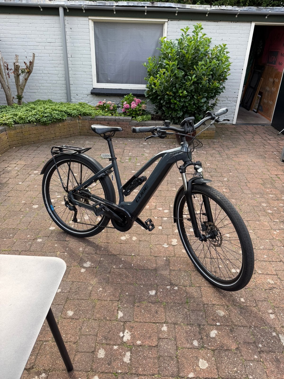 Cube touring hybrid exc Grijs (500Wh), Ophalen, Zo goed als nieuw, 47 tot 51 cm, Cube