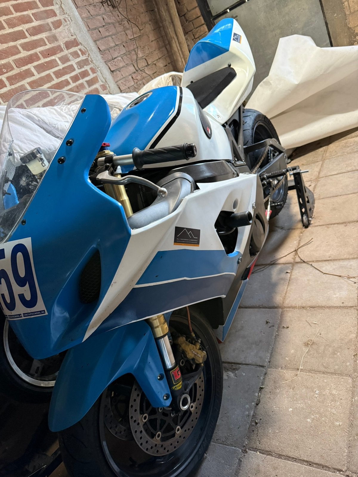 Circuit motor GSX-R 600 K4/k5 met kenteken, Motoren, Ophalen of Verzenden, Gebruikt
