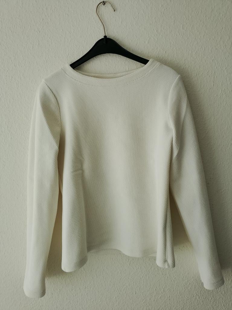 Vanilia Top - struc tee long - new white - mt 40, Maat 38/40 (M), Vanilia, Wit, Ophalen of Verzenden
