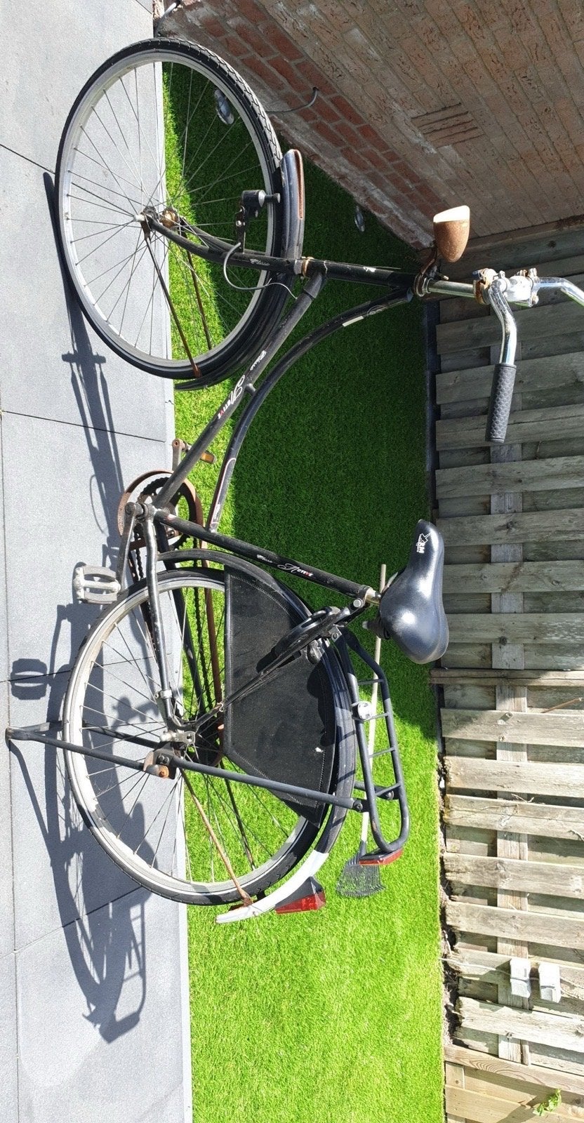 Degelijke zwarte stadsfiets - Gebruikt, Velgrem, Versnellingen, Ophalen, Overige merken