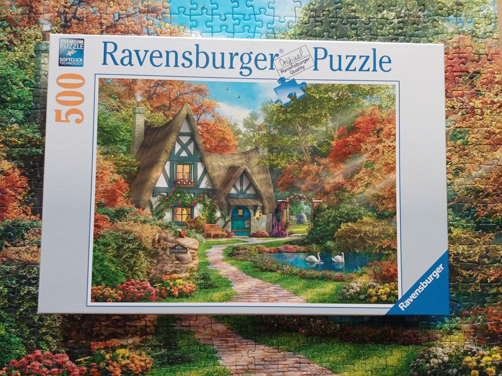 Puzzel 500 stukjes Cottage, Ravensburger puzzel, Ophalen of Verzenden, 500 t/m 1500 stukjes, Zo goed als nieuw, Legpuzzel