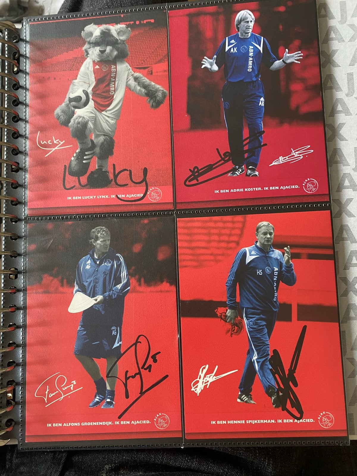 Ajax spelerskaarten 2006-2007 gesigneerd, Verzamelen, Ophalen of Verzenden, Zo goed als nieuw, Ajax, Spelerskaart