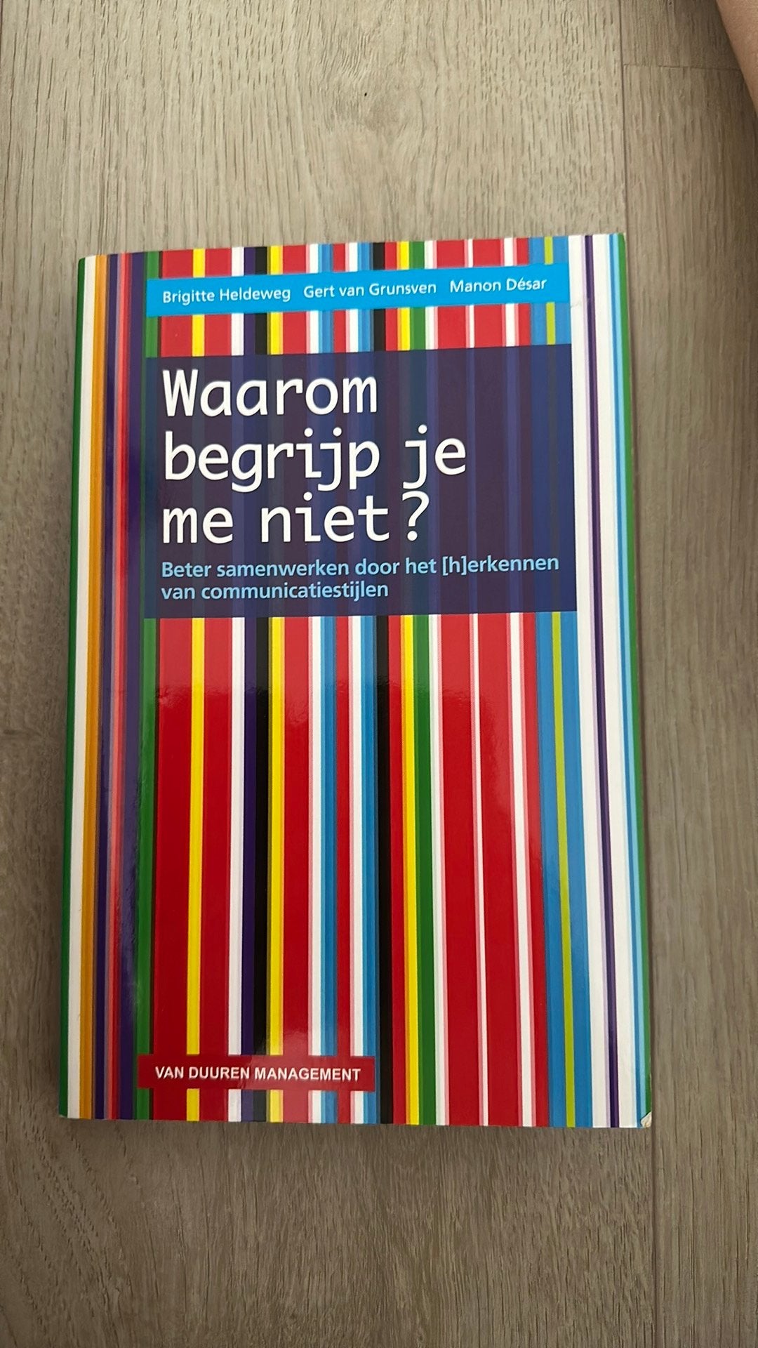 Waarom begrijp je me niet?Communicatiestijlen JVU 2010, Ophalen of Verzenden, Brigitte Heldeweg; Gert van Grunsven; Manon Desar