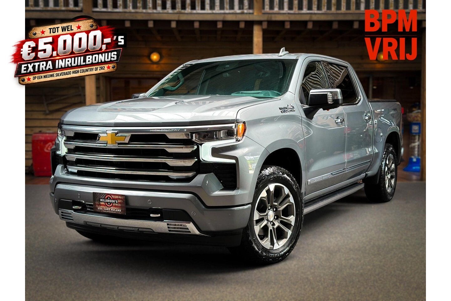 Chevrolet Silverado USA High Country 6.2 V8 420 PK BPM VRIJ,, Auto's, Automaat, 8 cilinders, Leder, Nieuw