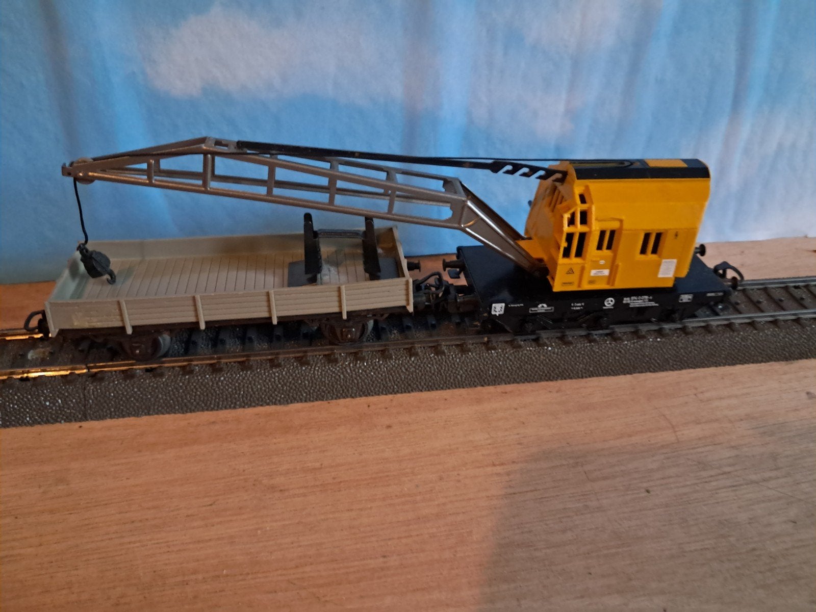 MARKLIN 4671 KRUPP KRAAN EN WAGEN, Wisselstroom, Wagon, Ophalen of Verzenden, Zo goed als nieuw