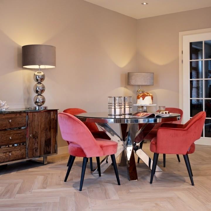 Eettafel kensington richmond interiors, Rond, Ophalen of Verzenden, Zo goed als nieuw, 100 tot 150 cm
