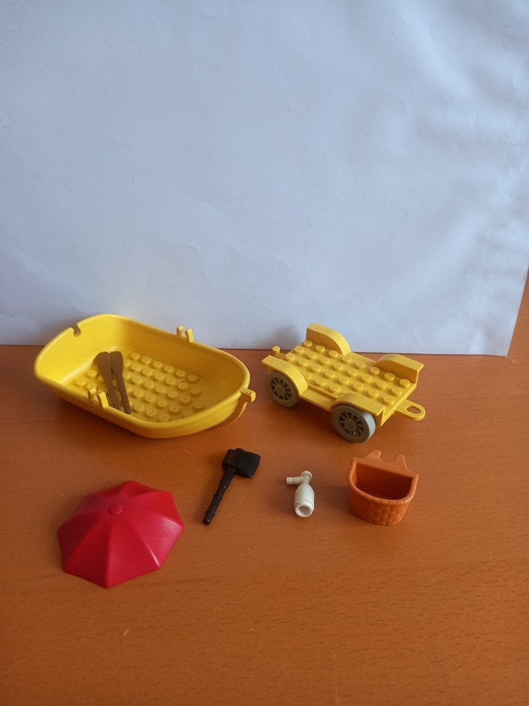 Lego Fabuland boot, kar en accessoires, Gebruikt, Lego, Overige typen, Ophalen of Verzenden