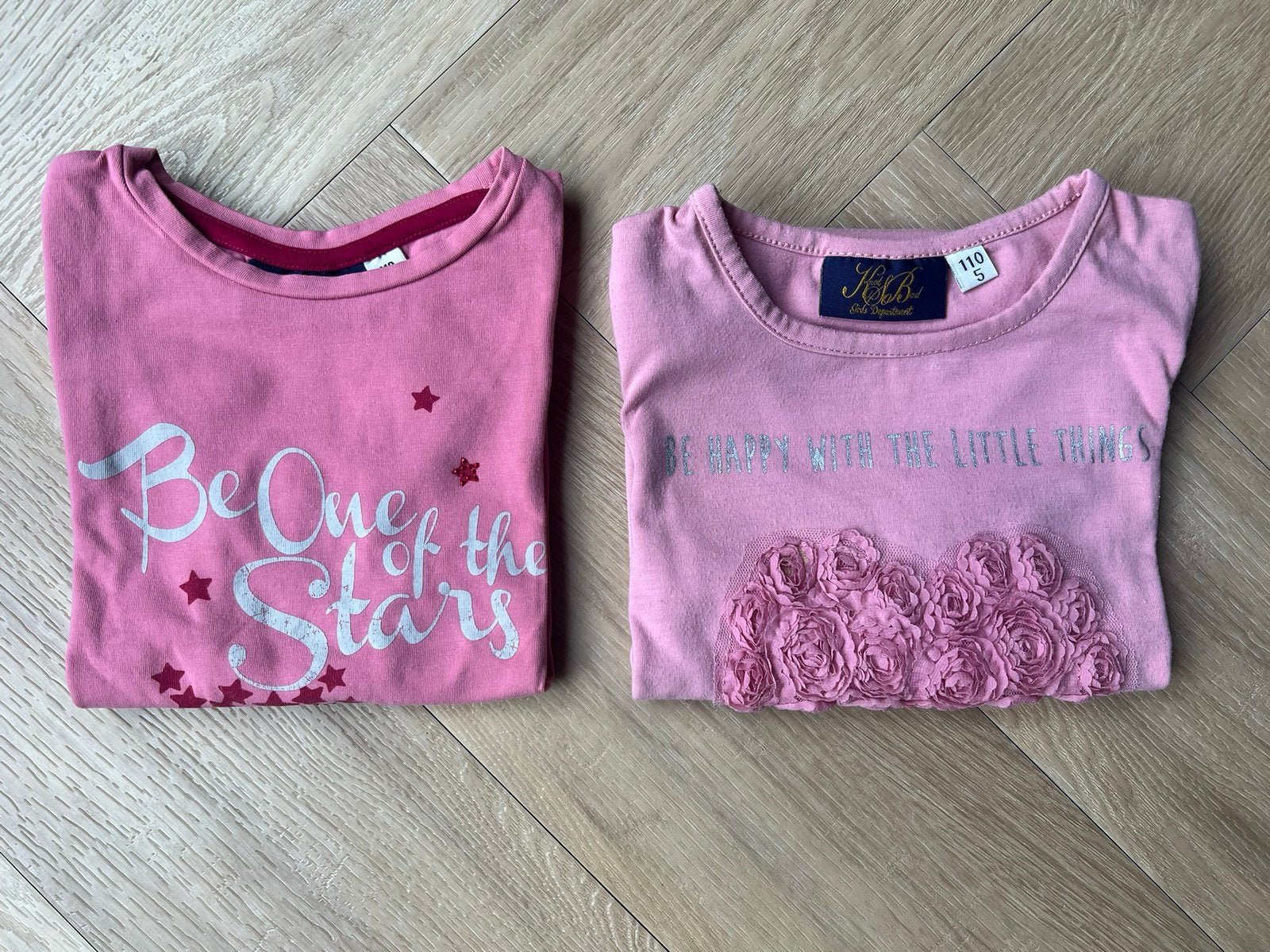 Longsleeve, 2x, Knot so Bad, maat 110, Gebruikt, Meisje, Knot so bad, Ophalen of Verzenden