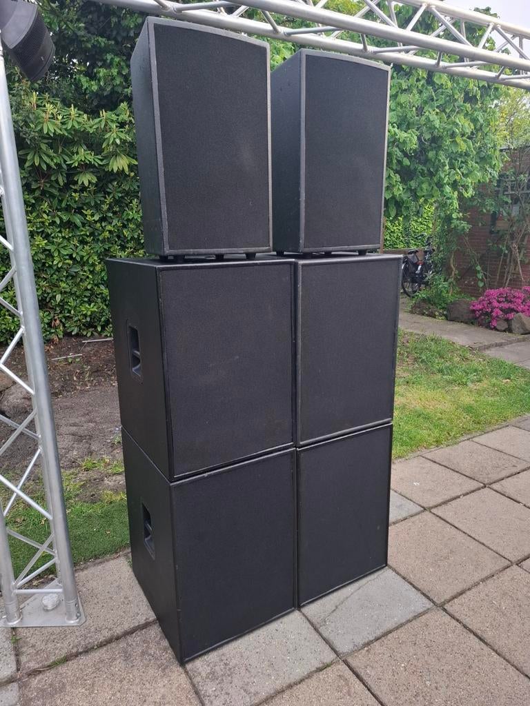 DAP X-Pro Series 3.2 KW Geluidsset met Versterker Rack, Overige merken, Gebruikt, Overige typen, Ophalen of Verzenden