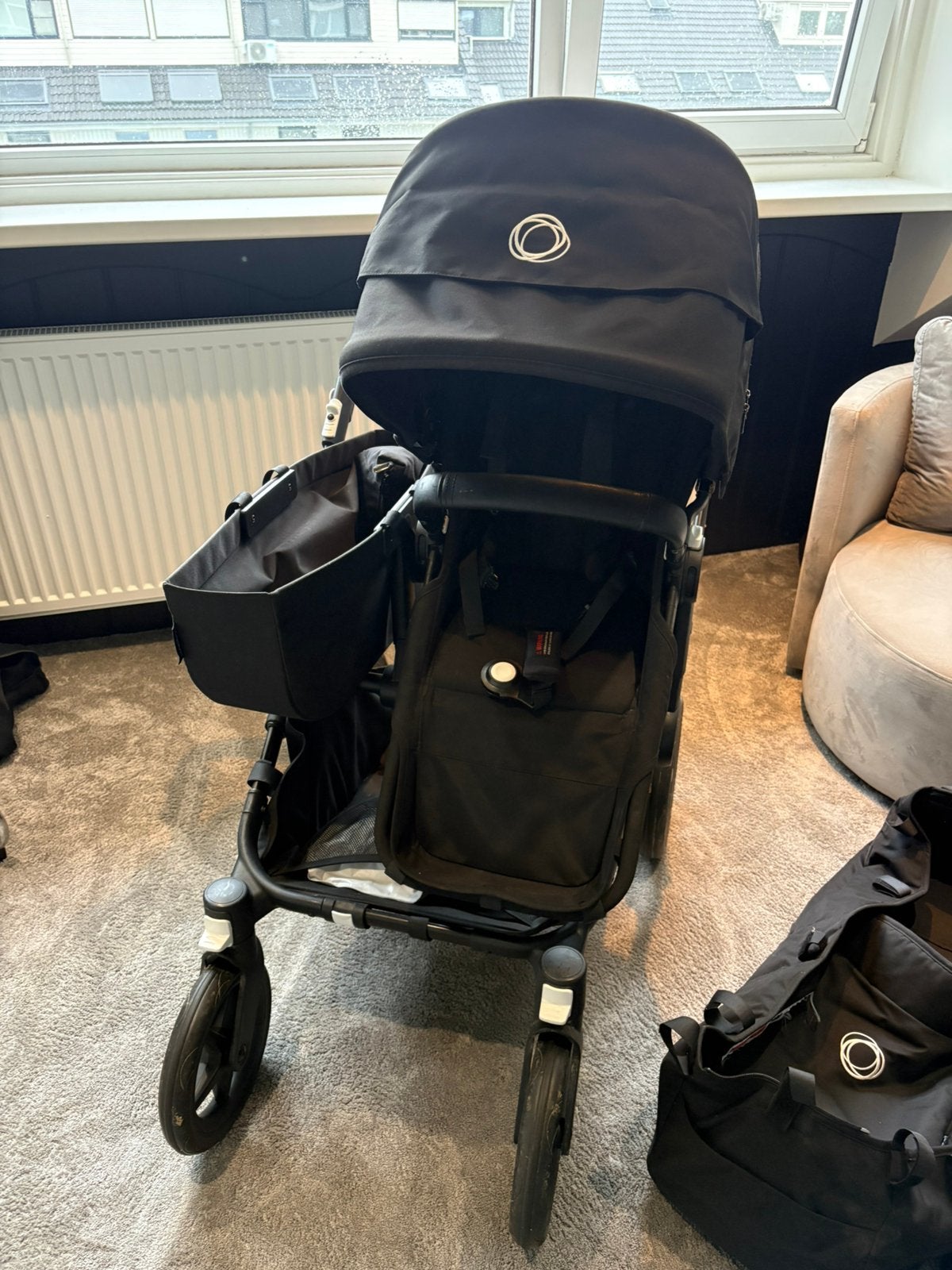 Bugaboo donkey 5 mono - 2022, Kinderen en Baby's, Ophalen, Zo goed als nieuw, Regenhoes