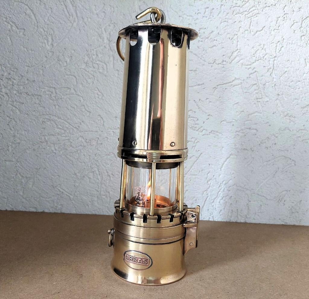 Mijnlamp mijnwerkerslamp mijnbouw Arras type BAN (Blanzy), Ophalen of Verzenden