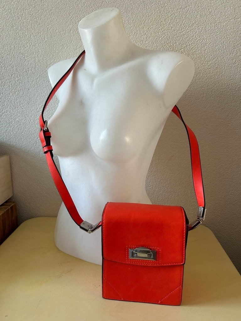 Oranje Zara Box Schoudertas - Trendy Eyecatcher, Ophalen of Verzenden, Gebruikt, Oranje, Overige merken