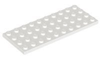 Lego plaatjes 4x10 wit 2 stuks, Ophalen of Verzenden, Gebruikt