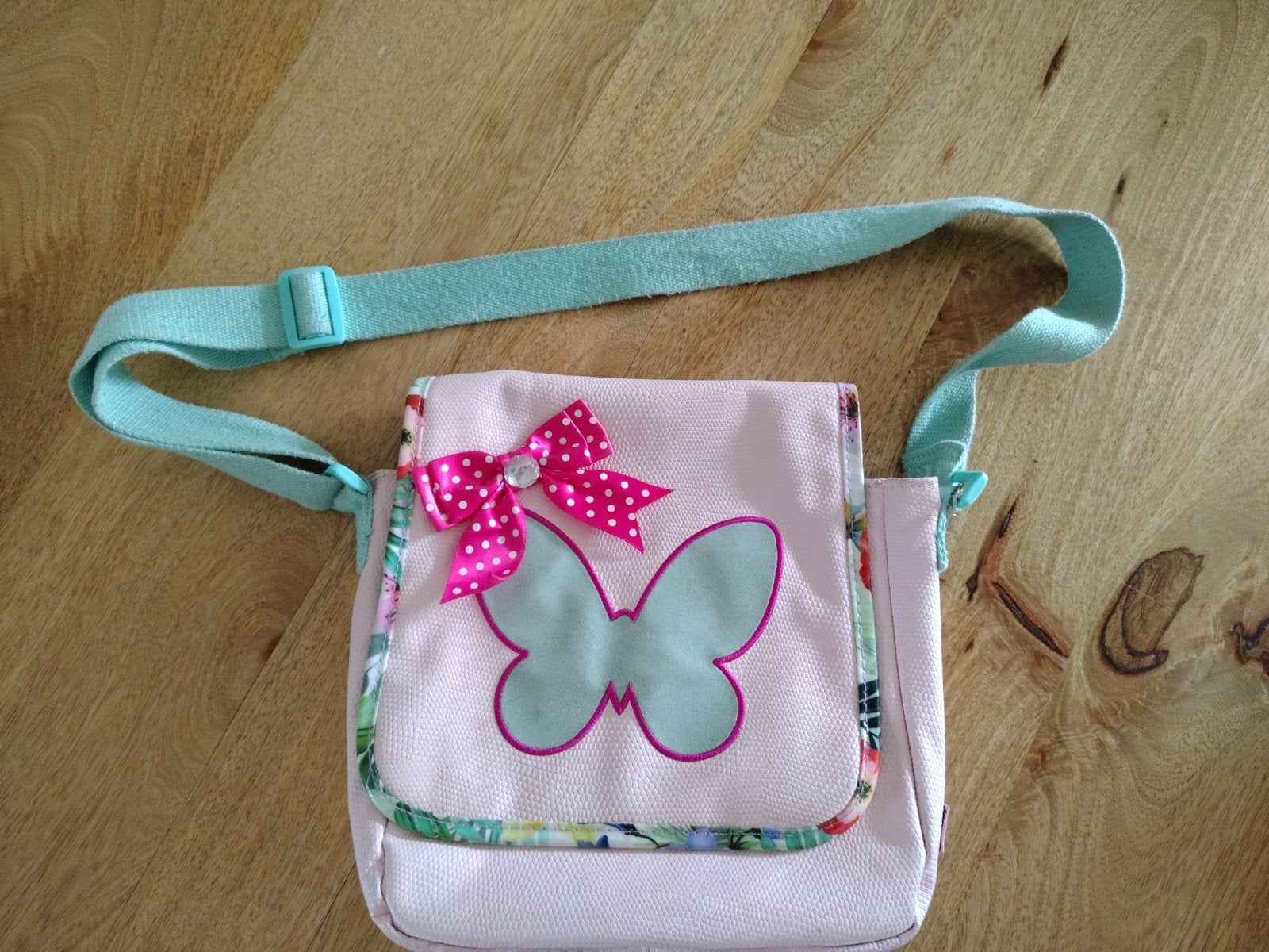 kinder schoudertas + portemonnee Zebra, Ophalen of Verzenden, Gebruikt, Roze, Overige merken