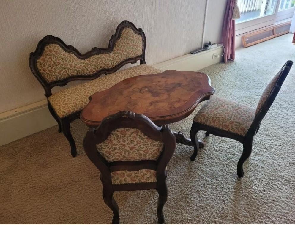 Biedermeier set (kinderformaat), Antiek en Kunst, Antiek | Meubels | Stoelen en Banken, Ophalen