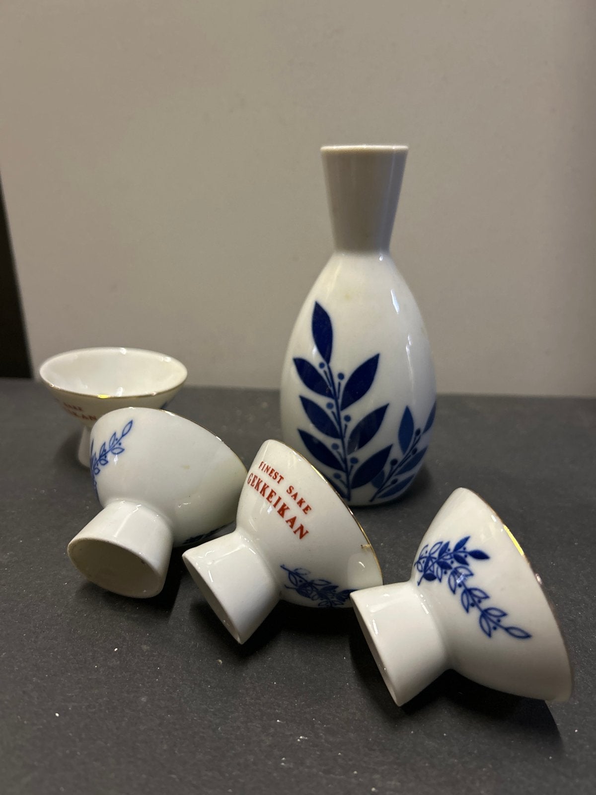 Vintage Japanse Sake Set - Gekkeikan - 5-delig, Ophalen of Verzenden