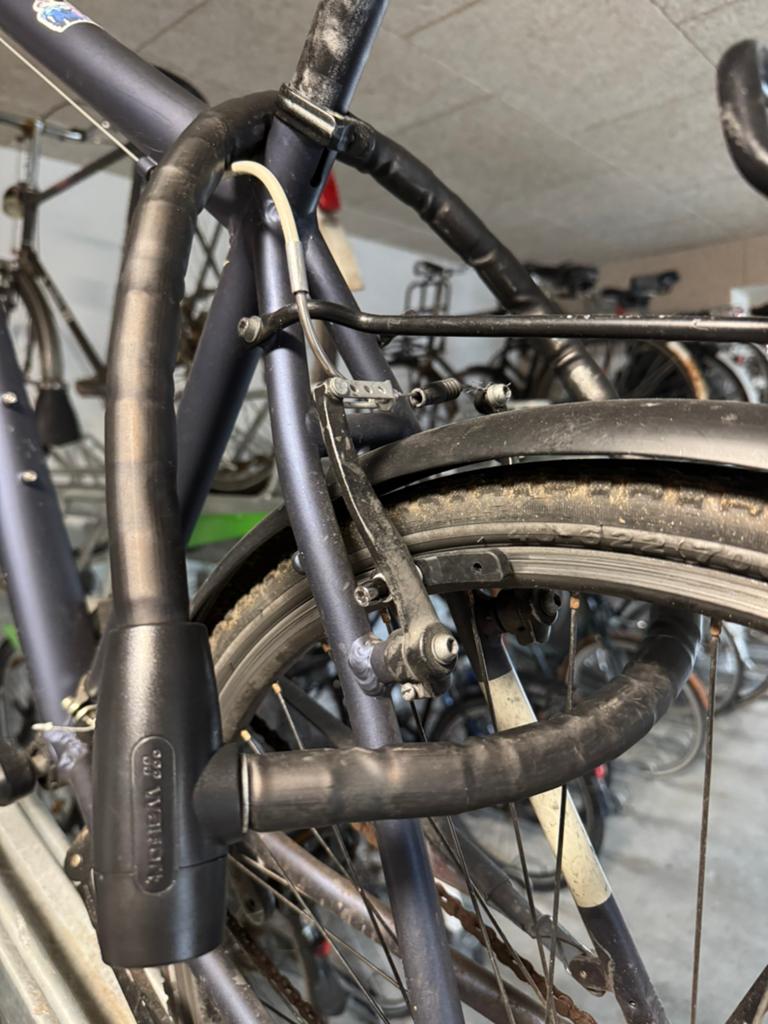 ELOPS Sportieve stadsfiets heren Hoprider 100 blauw+lock, Fietsen en Brommers, Ophalen of Verzenden