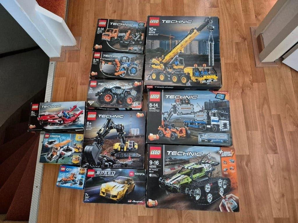 Lego sets 8x Technic 1x Speed Champions 1x Creator 1x City, Compleet, Lego, Ophalen of Verzenden, Zo goed als nieuw
