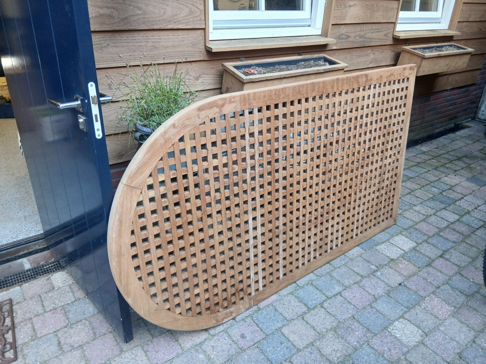 Teak blokrooster voor kuipvloer sloep, Ophalen of Verzenden