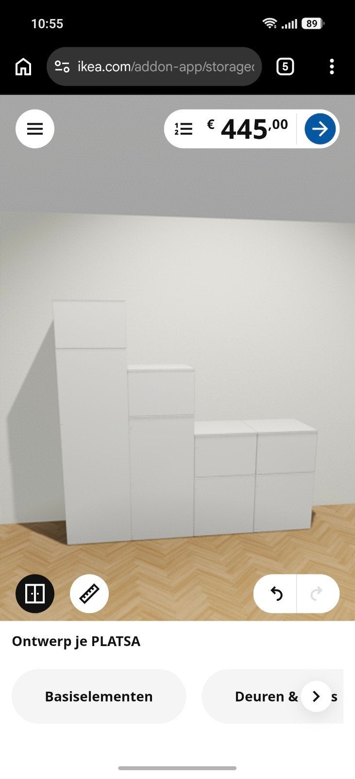 Ikea Platsa deuren met scharnieren - diverse maten, Huis en Inrichting, Ophalen, Zo goed als nieuw