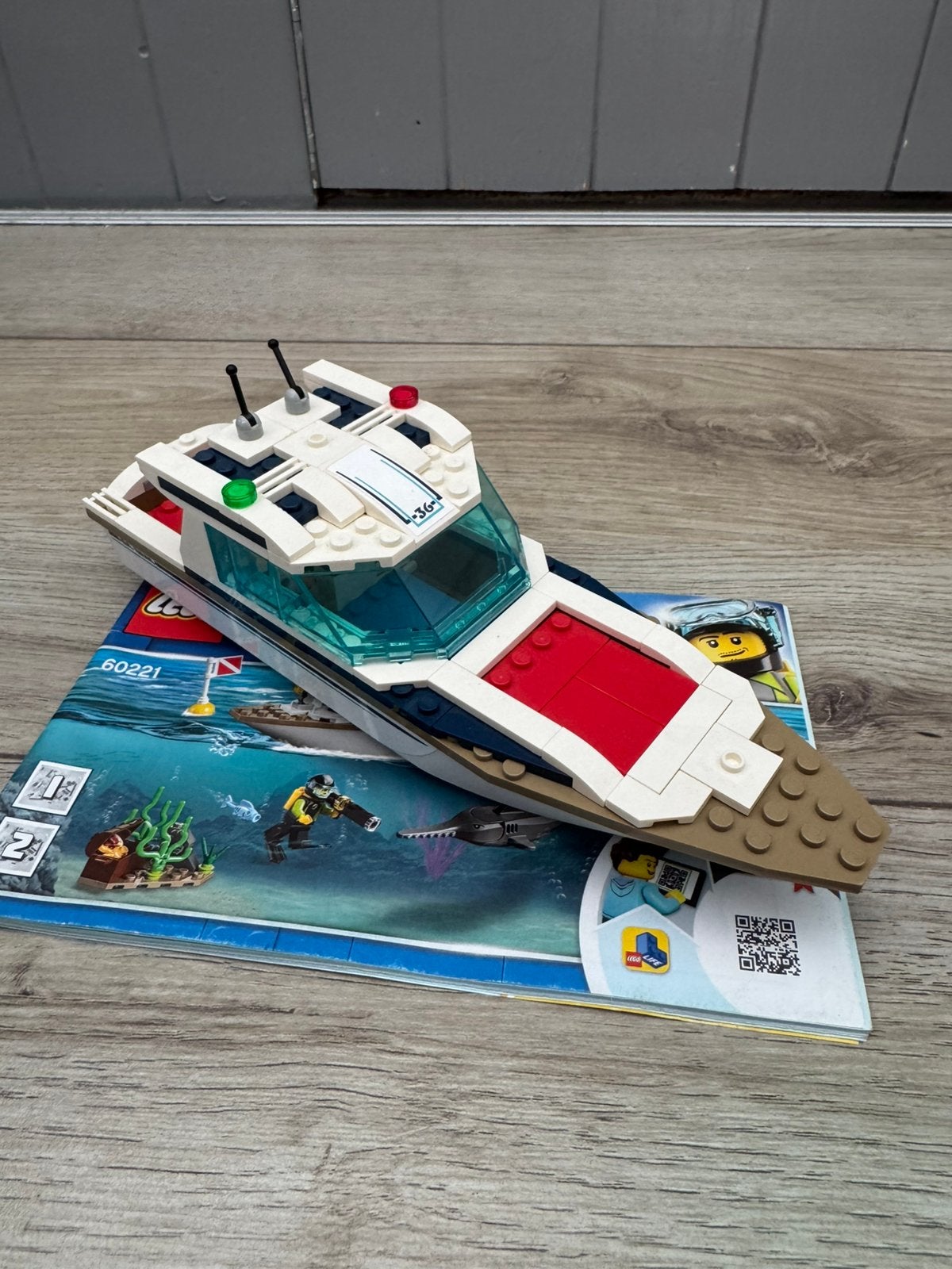 Lego City 60221 Duikjacht - Alleen de boot, Ophalen, Gebruikt, Overige merken