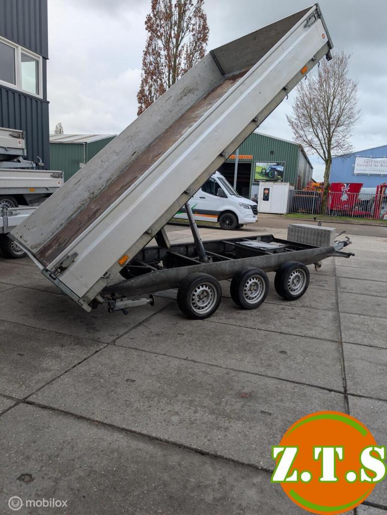 Hapert 3 asser kipper, met rijplaten, Auto diversen, Aanhangers en Bagagewagens, Gebruikt