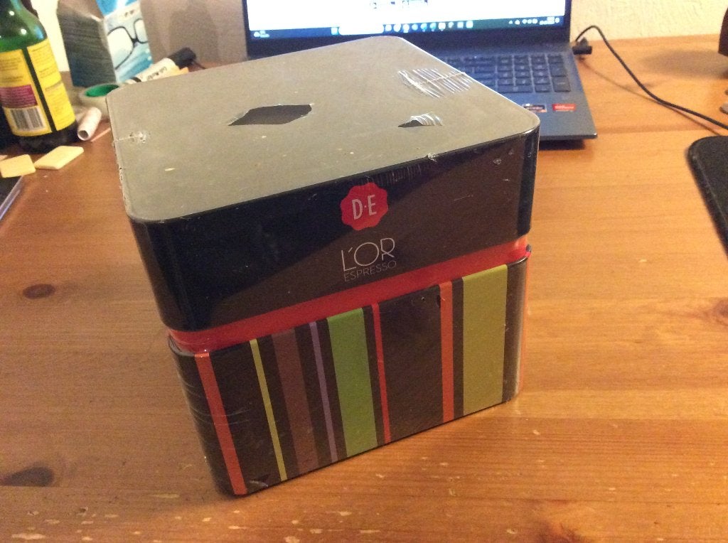 Douwe Egberts L'or espresso bewaarblik vierkant. Nieuw, Verzamelen, Blikken, Ophalen of Verzenden, Nieuw, Koffie, Douwe Egberts