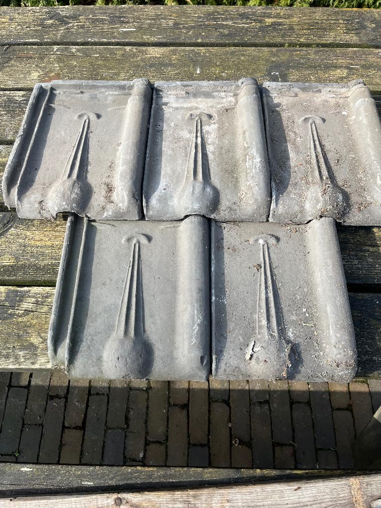 kruispannen, Doe-het-zelf en Verbouw, Dakpannen en Dakbedekking, Ophalen, Gebruikt, Steen of Klei, 15 m² of meer