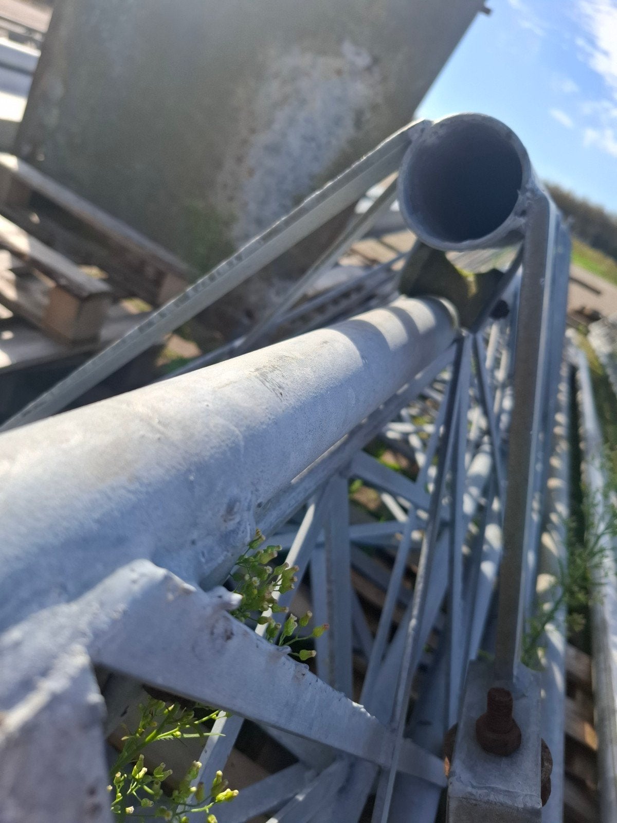 Foto 8 van 3 x 5 gegalvaniseerde uitschuifbare zendmast
