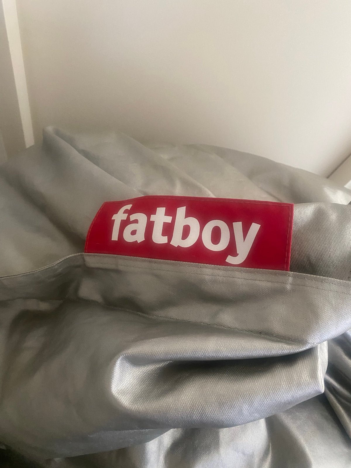 Fatboy Original Zitzak - Zilver Limited Edition, Ophalen, Zo goed als nieuw, Zilver, Zitzak