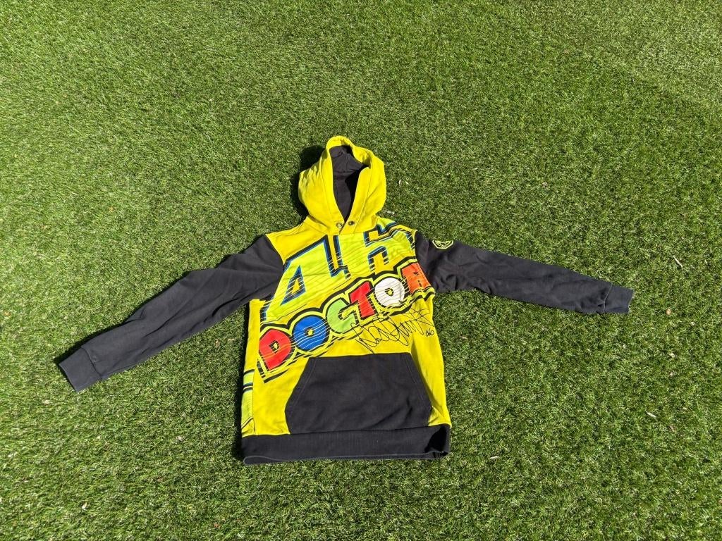 Valentino Rossi Official VR46 Hoodie, Ophalen, Zo goed als nieuw, Maat 46 (S) of kleiner, Geel