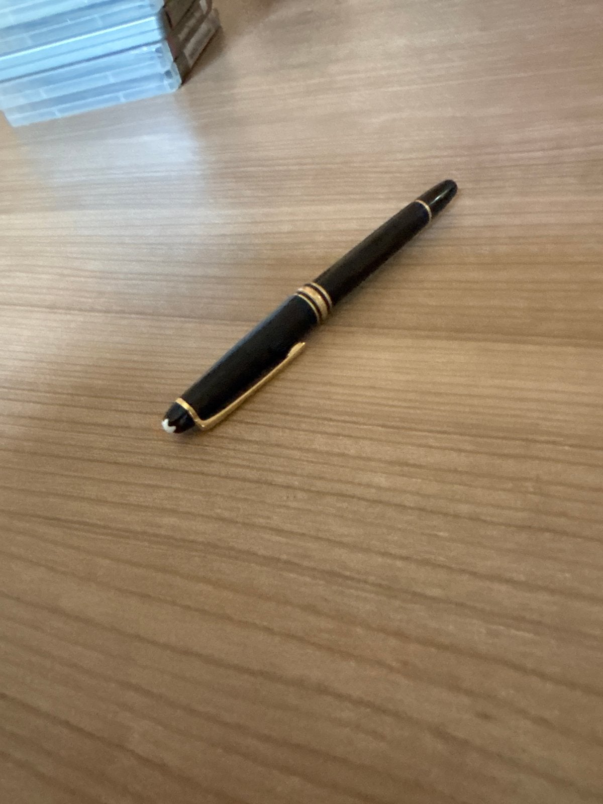 Mont Blanc 4810 Meisterstück Vulpen met 14 karaat goud, Verzamelen, Ophalen of Verzenden, Zo goed als nieuw, Vulpen, Mont Blanc