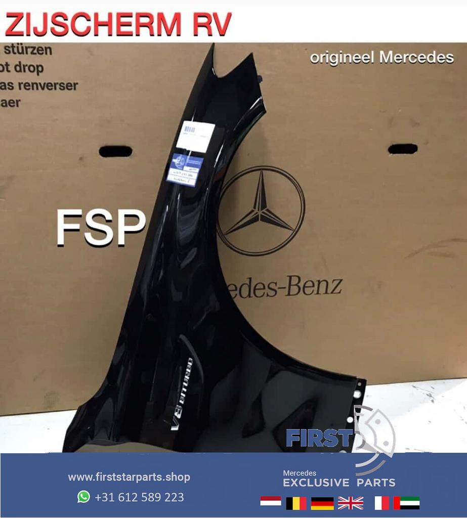 W205 C63 AMG Zijscherm rechts Mercedes C Klasse 63 scherm 20, Gebruikt, -, -, Ophalen of Verzenden